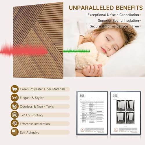 Acoustic Wall Panels, 6 Pack, 23.6"x23.6", Soundproof Panels - Image 3