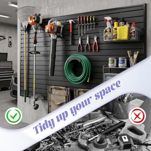 SMARTSTANDARD PVC Slatwall Panel 4x8 FT, PVC Garage Wall Organizer System - Image 3