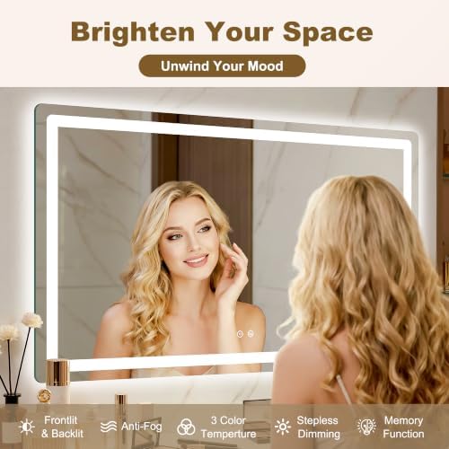 LED Bathroom Mirror with Lights - Image 2