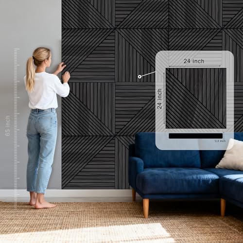 WoveN SounD Acoustic Wall Panels, 8 Pack, 23.6x23.6 in - Image 2