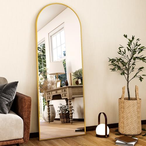 HARRITPURE 59"x16" Arched Full Length Mirror, Arch Floor Mirror by HARRITPUREHome