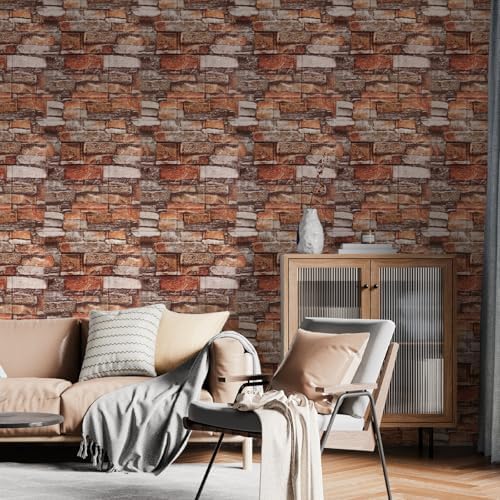 Peel and Stick 3D Foam Stone Wall Panels, Self Adhesive Wallpaper - Image 2