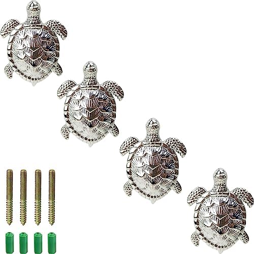 4Pcs Tortoise Wall Mounting Hanger Hooks, Animal Sea Turtle Coat Hooks by RR-RUOSHUI