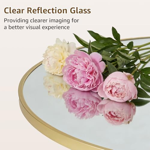 DUMOS 20 Inch Round Wall Mirror, Bathroom Mirrors - Image 3