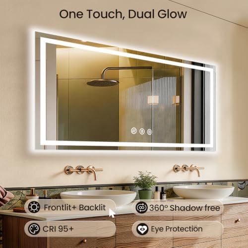 60"x36" LED Bathroom Mirror - Image 4