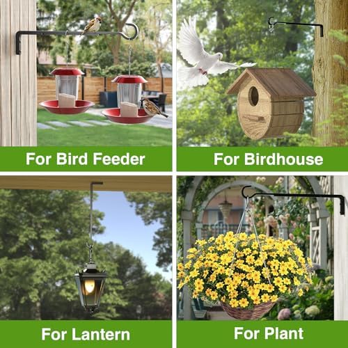 15 Inch Plant Hooks for Wall, Plant Hangers Outdoor/Indoor, Hold 35lb, 2 Pack - Image 4