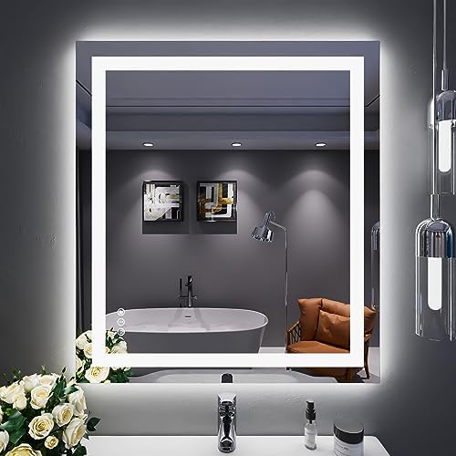 LOAAO 32"X36" LED Bathroom Mirror by LOAAO
