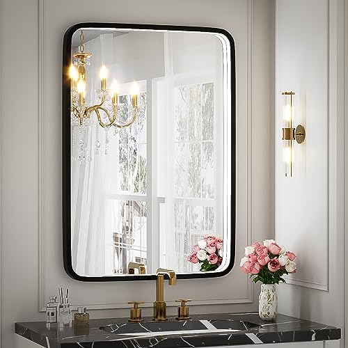 20x28 Inch LED Lighted Bathroom Mirror by FTOTI