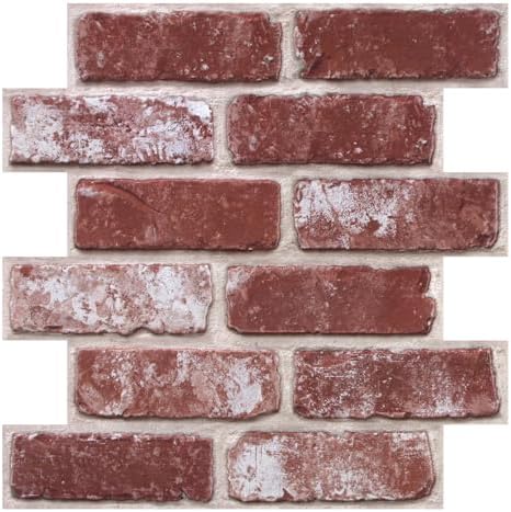 3D Faux Brick Wall Panels Peel and Stick, Designed by SMOOSTIKCDECOR