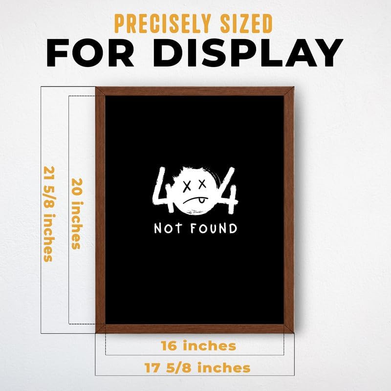 InkFlow Posters Not Found Canvas Poster - Image 3