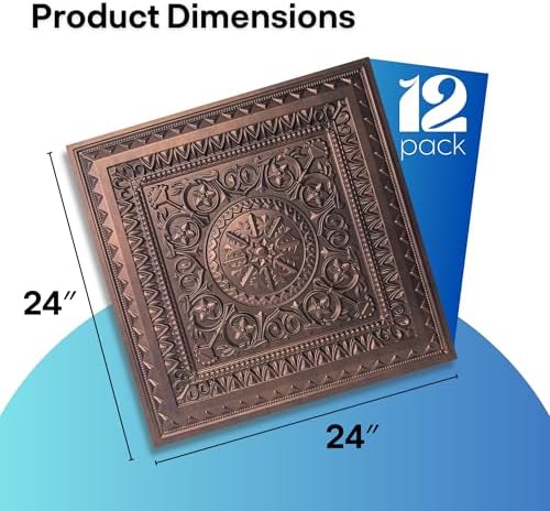 Art3d PVC Drop Ceiling Tiles 24x24 in, 48 Sq.Ft - Image 2