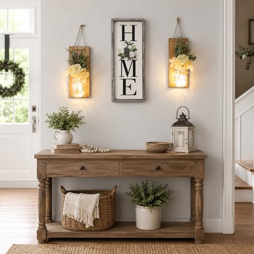 Rustic Wall Hangings Set of 2, XL Jacobean - Image 4