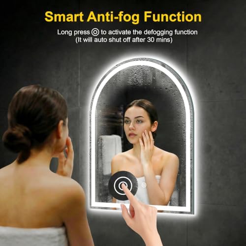 Arched LED Bathroom Mirror - Image 4