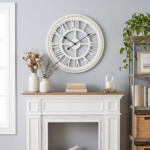 RiteSune Farmhouse Wall Clock 30 Inch, Large Wall Clock - Image 3
