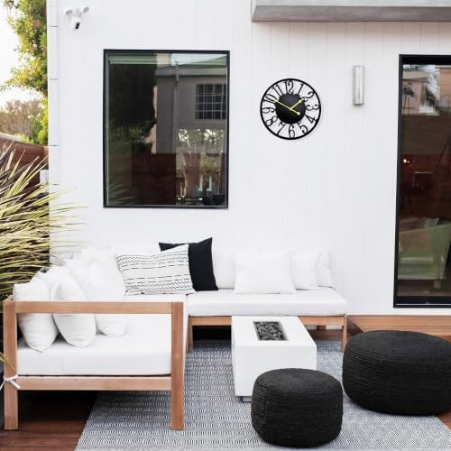 16 Inch Large Wall Clock, Modern Farmhouse Wall Clock Silent Battery Operated - Image 2