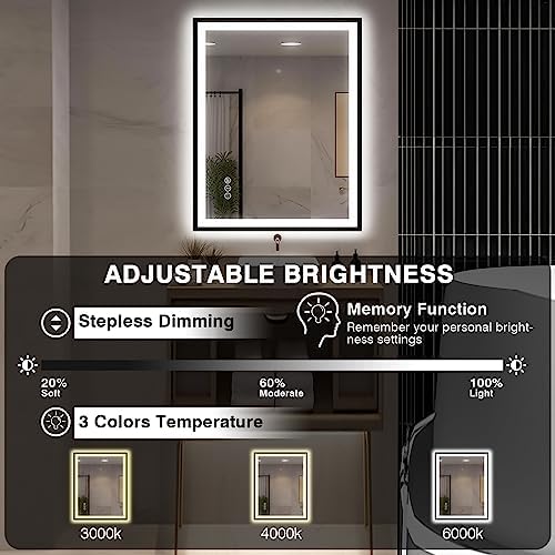 EchosLife 30x36 LED Bathroom Mirror - Image 5
