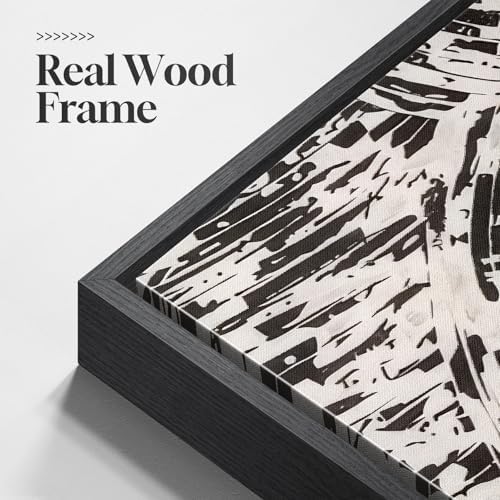 Extral Large Framed Black White Abstract Wall Art - Image 6