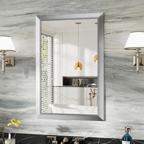 Briivue Bathroom Wall Mirror, 24x36 Inch by Briivuemodernmirrors