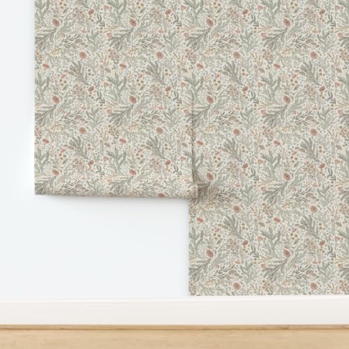 Spoonflower Forest Foliage Peel and Stick Wallpaper - Image 4