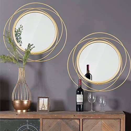3 Set Sunburst Round Mirrors for Wall Decor Bedroom Bathroom by Cityelf
