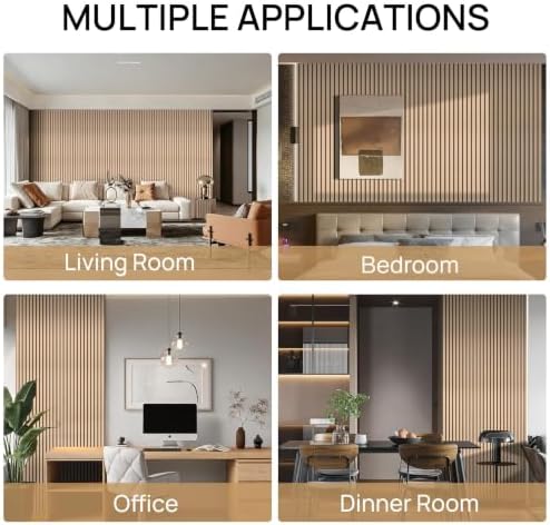 Peel and Stick 4 Roll Oak Slat 3D Wall Panel 4"x 98" - Image 4