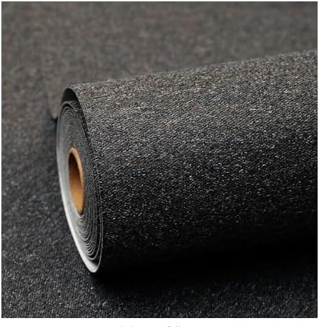 SHUFA Black Brown Cotton-Like Textured Grasscloth Wallpaper Matte Thick Real by Unknown
