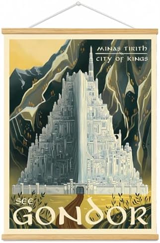 Middle Earth Landscape Wall Art Prints Canvas PaintingFantasy Posters, Wall by Meksular