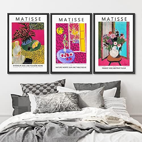 MUDECOR Framed Wall Art Print Set Abstract Flower Vases by Henri Matisse Nature - Image 2