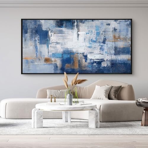 KLAKLA Blue Abstract Canvas Wall Art by KLAKLA