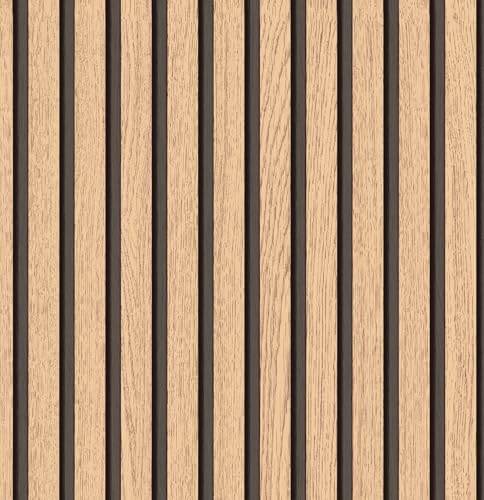 myforHD Wallpaper Peel and Stick Wood Grating Stripe Self-Adhesive Wallpaper by myforHD