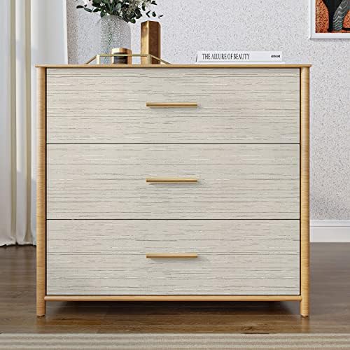 VaryPaper 15.7''x78.7'' Beige Grasscloth Peel and Stick Wallpaper Textured Self - Image 3