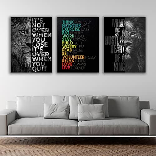 Motivational Canvas Painting Wall Art Execution Grind Hustle Inspirational Wall - Image 6
