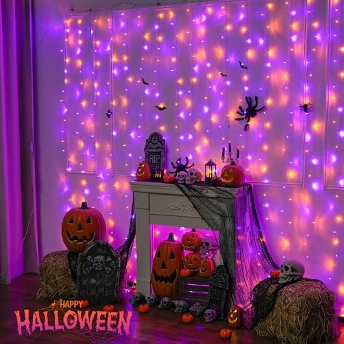JMEXSUSS 300LED Halloween Curtain Lights - Image 6