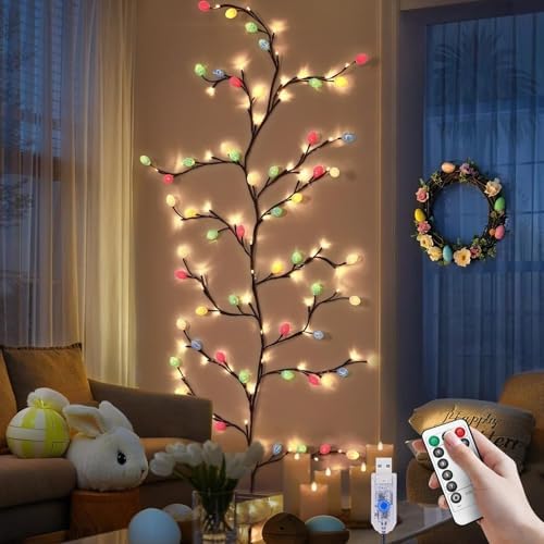 Easter Egg LED Tree Branch Lights by BomKra