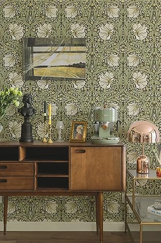 HAOKHOME Peel and Stick Wallpaper William Morris Style Botanical Vintage - Image 4