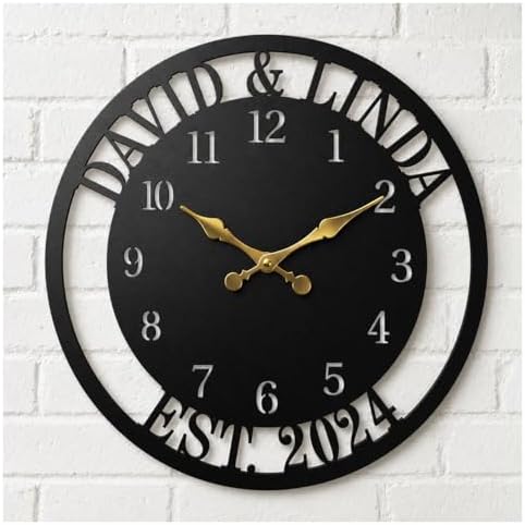 Personalized Metal Clock Sign, Custom Metal Clock, Personalized Gift, by HZYCYYFC