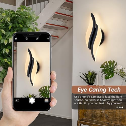 CANEOE Modern LED Wall Sconce Set of 2, 5CCT Dimmable Wall Light - Image 5