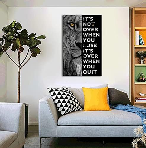 Never Give Up Motivational Print Canvas Wall Art • Success Printing Gallery - Image 4