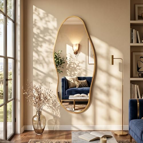 Irregular Full Length Mirror -Gold Mirrors - Image 3