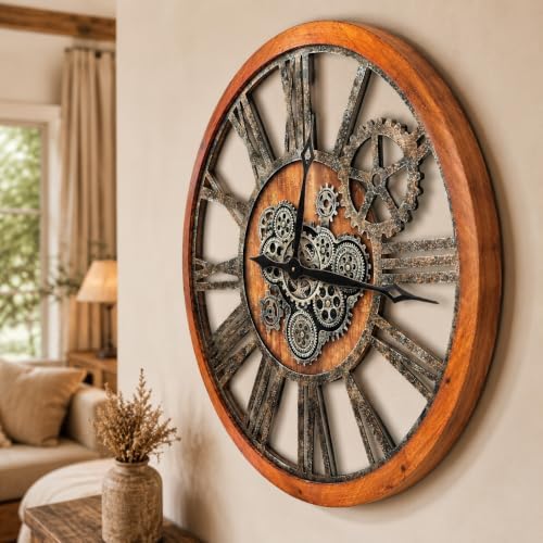 The B-Style Large Wall Clock 30 inch Brown and Bronze by TheB-StyleTB