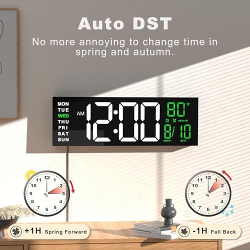 JALL 16" Large Digital Wall Clock - Image 5