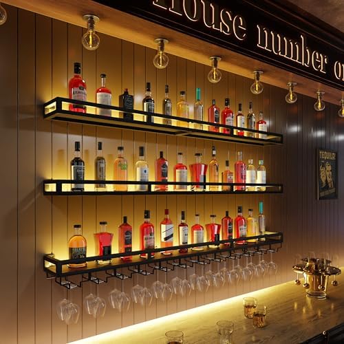 RGB LED Wall Mount Wine Rack - Image 2
