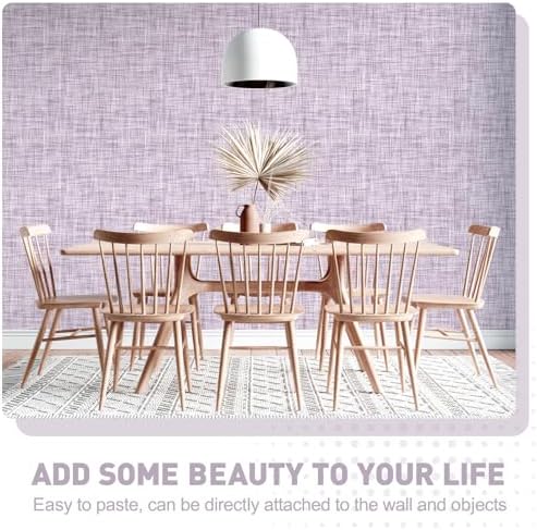 Purple Grasscloth Wallpaper Peel and Stick Wallpaper Texture Contact Paper - Image 6