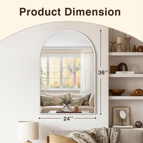 Arched Bathroom Vanity Mirror for Over Sink - Image 2