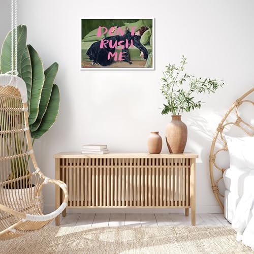 Vintage Don'T Rush Me Pink Graffiti Posters Preppy Style Maximalist Canvas Wall - Image 3
