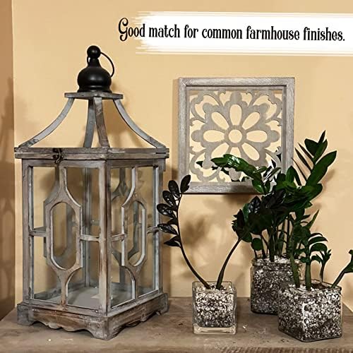 Yudarte 2pcs Set Square Mandala Cutout Wall Mirror Decor - Image 2