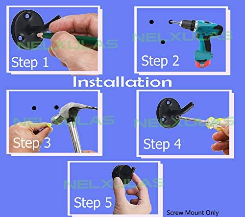 Classic Black Stainless Steel Heavy Duty Coat Hook, Durable Robe Hanger Wall - Image 6