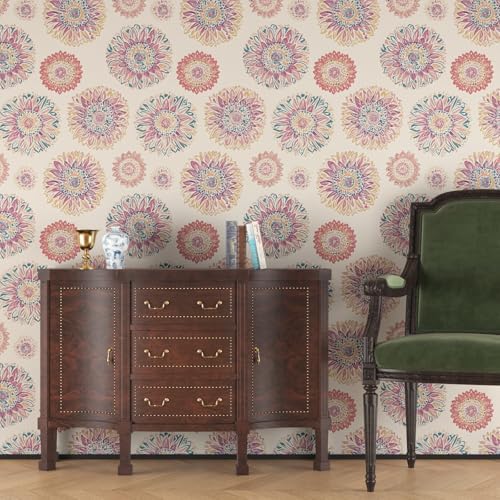 Laatse Boho Wallpaper Peel and Stick Contact Paper 17.5" x 393" - Image 4