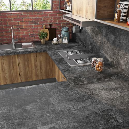 Livelynine Removable Concrete Peel and Stick Wallpaper by Livelynine