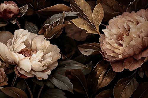 Toolhom-Floral Mural Wallpaper Peel and Stick Large Peony Flower - Image 4